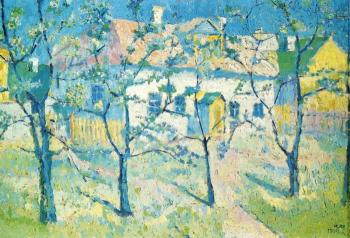Kazimir Malevich : Spring Garden in Blossom